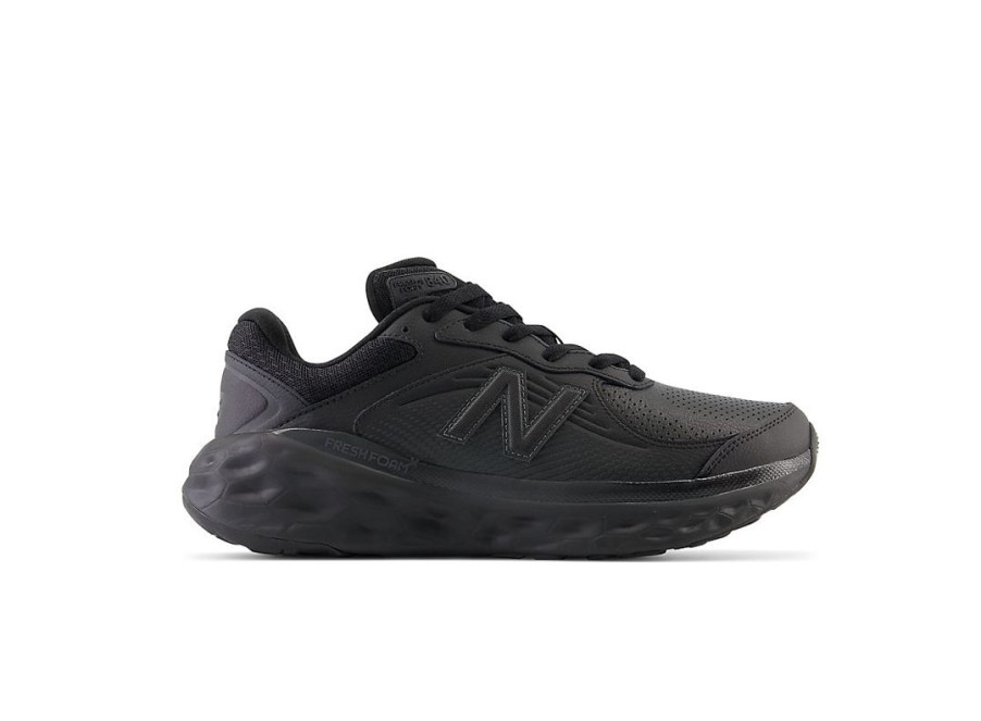 Men New Balance Work Shoes | Fresh Foam X 840F Slip Resistant Black With Blacktop