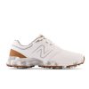 Men New Balance Golf | Brighton Golf Shoes White With Brown