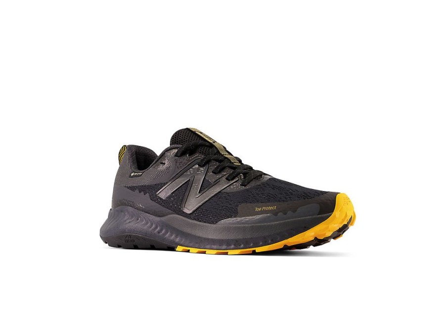 Men New Balance Running | Dynasoft Nitrel V5 Gtx Black With Vibrant Apricot