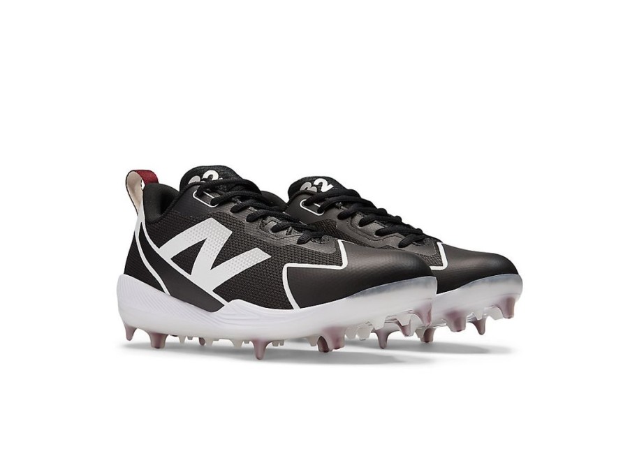 Women New Balance Softball | Fuelcell Romero Duo Comp Black With White