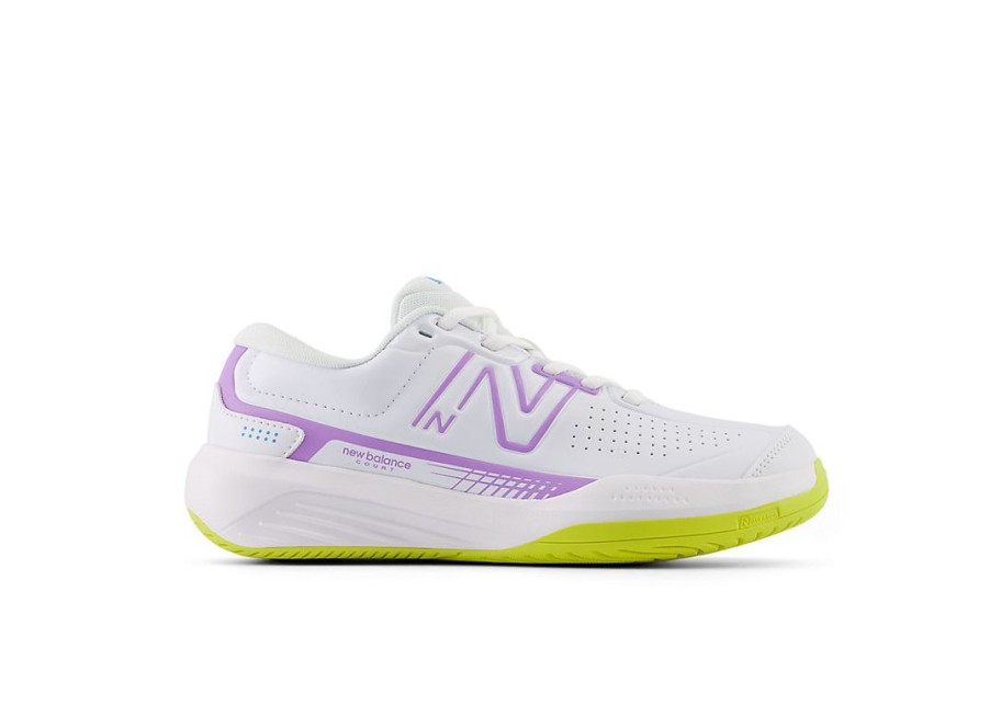 Women New Balance Tennis | 696V5 White With Purple Fade