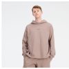 Men New Balance Hoodies & Sweatshirts | Athletics Linear Fleece Top Mushroom