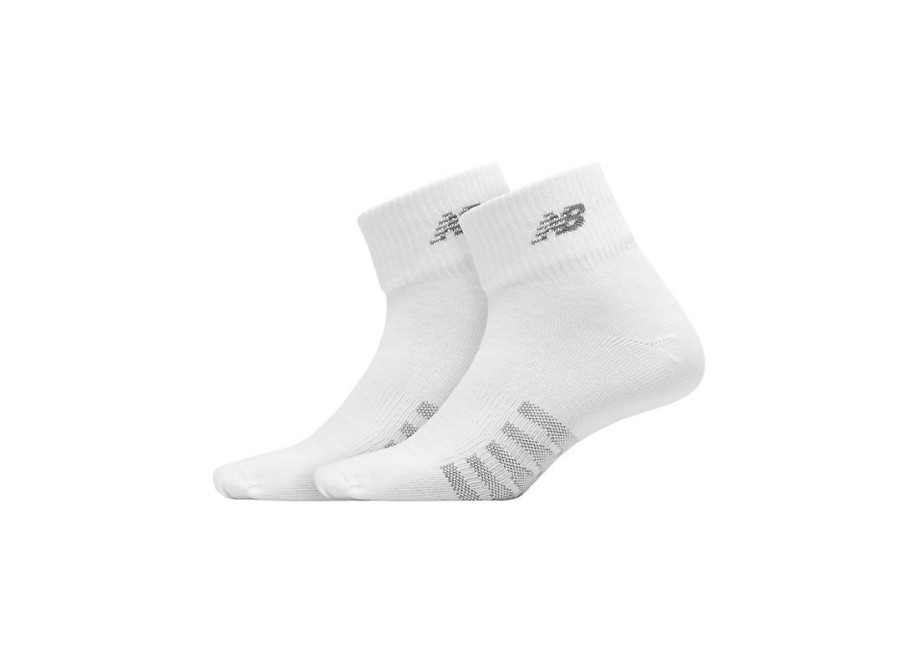 Men New Balance Socks | Coolmax Thin Quarter Socks 2 Pack White