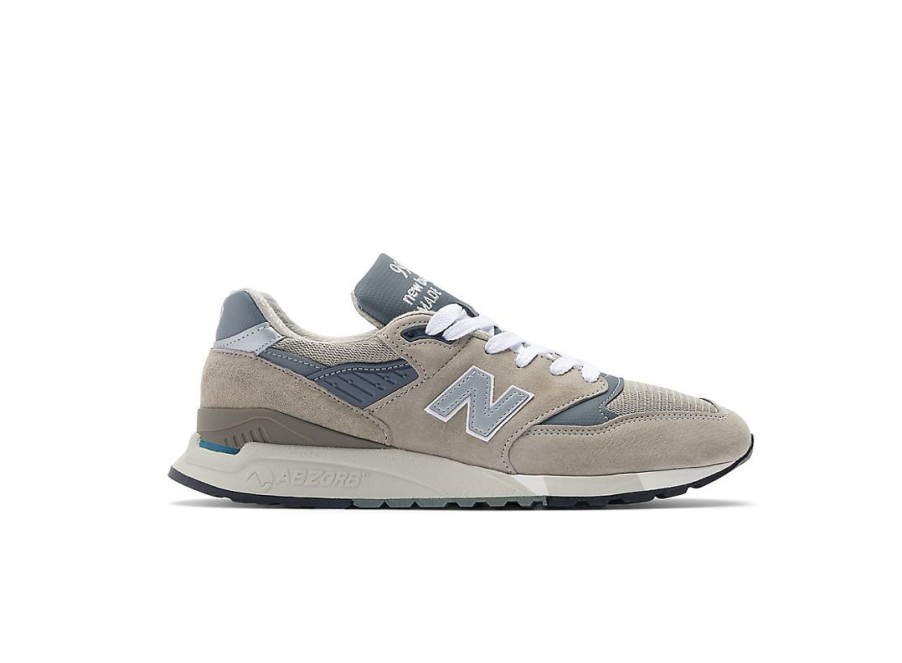 Men New Balance Lifestyle | Made In Usa 998 Core Grey With Silver