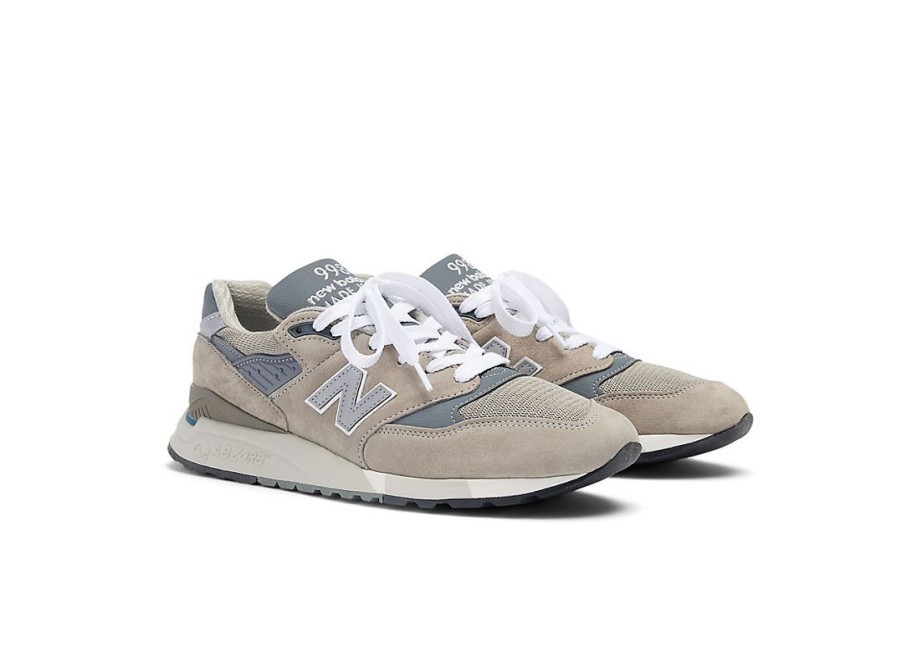 Men New Balance Lifestyle | Made In Usa 998 Core Grey With Silver