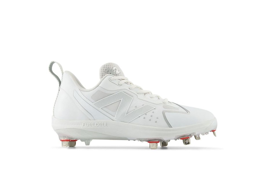 Women New Balance Softball | Fuelcell Romero Duo White With Silver Metalic