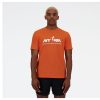 Men New Balance Shirts | Run For Life Graphic T-Shirt Sun Kissed