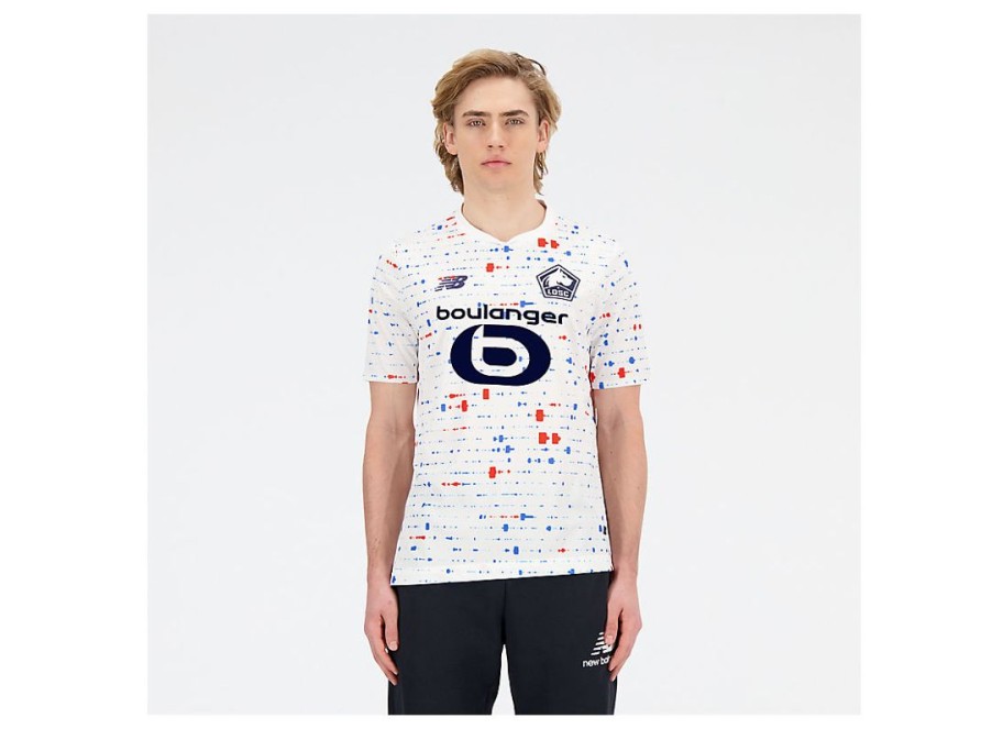 Men New Balance Shirts | Lille Losc Short Sleeve Jersey Away