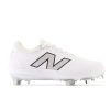 Women New Balance Softball | Fuelcell Fuse V4 Metal Optic White With Raincloud