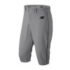 Men New Balance Pants | Adversary 2 Baseball Piped Knicker Athletic Grey With Navy