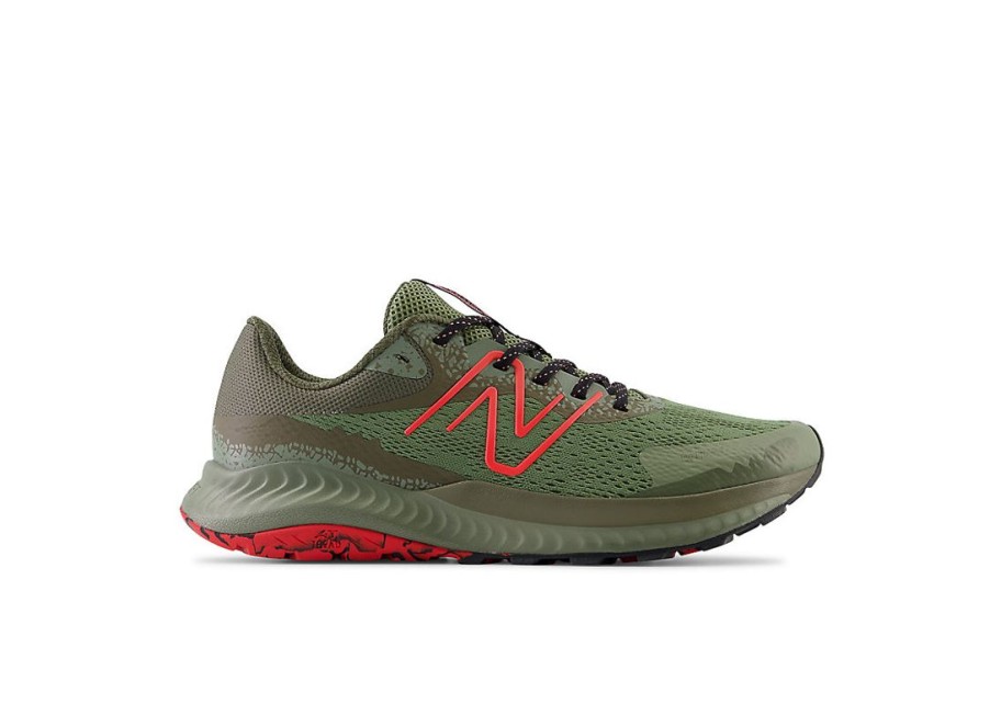 Men New Balance Running | Dynasoft Nitrel V5 Dark Olivine With Dark Camo And Neo Flame