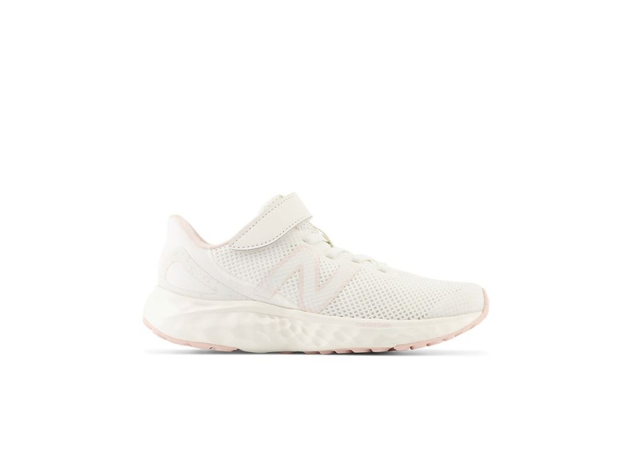 Kid New Balance Little Kids | Fresh Foam Arishi V4 Bungee Lace With Top Strap Sea Salt With Quartz Pink