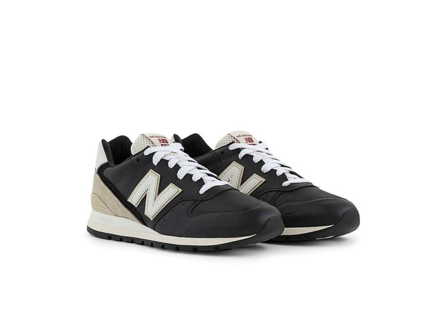 Men New Balance Lifestyle | Ald X New Balance Made In Usa 996 Black With Sandstone And White