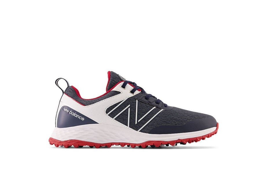 Men New Balance Golf | Fresh Foam Contend Golf Shoes Navy With Red