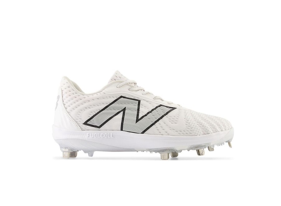 Men New Balance Baseball | Fuelcell 4040 V7 Metal Optic White With Raincloud