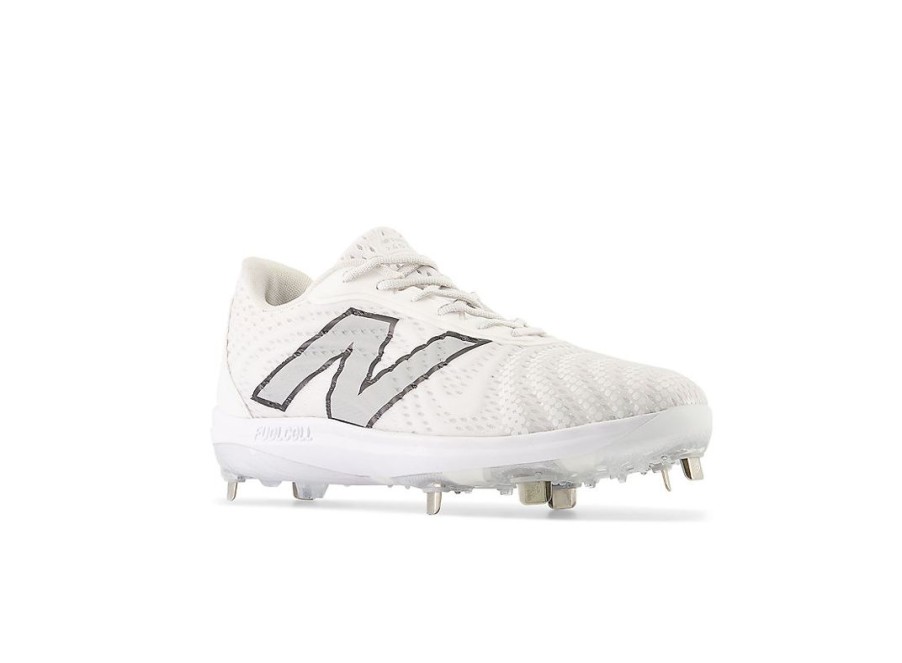 Men New Balance Baseball | Fuelcell 4040 V7 Metal Optic White With Raincloud