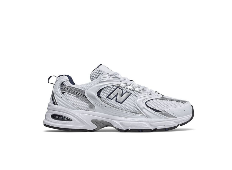 Men New Balance Lifestyle | 530 White With Natural Indigo