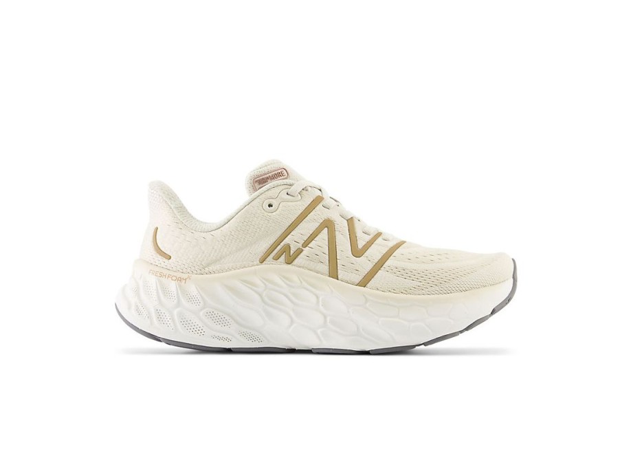 Women New Balance Running | Fresh Foam X More V4 Timberwolf With Gold Metallic