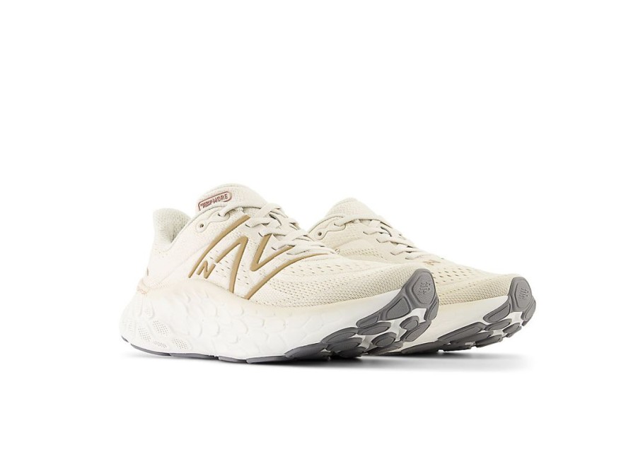 Women New Balance Running | Fresh Foam X More V4 Timberwolf With Gold Metallic