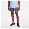 Men New Balance Shorts | Printed Accelerate 5 Inch Short Grey