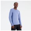 Men New Balance Shirts | Q Speed 1Ntro Long Sleeve Mercury Blue