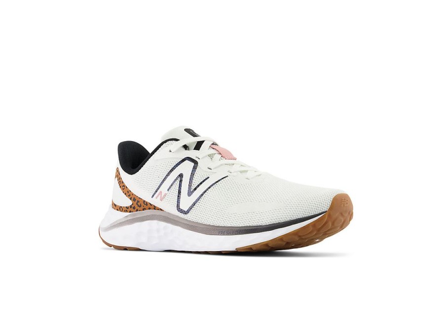 Women New Balance Running | Fresh Foam Arishi V4 White With Tobacco