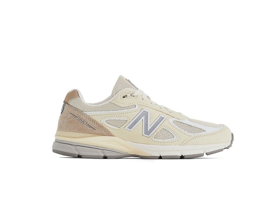 Men New Balance Lifestyle | Made In Usa 990V4 Limestone With White