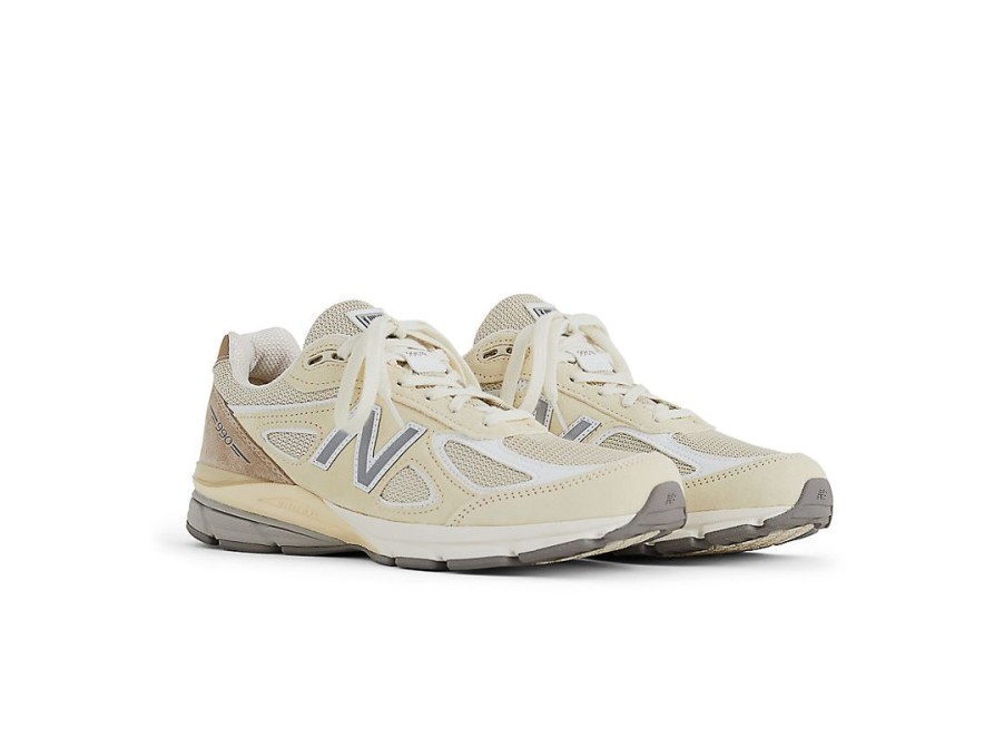 Men New Balance Lifestyle | Made In Usa 990V4 Limestone With White