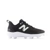 Men New Balance Baseball | Fresh Foam 3000 V6 Molded Black With White