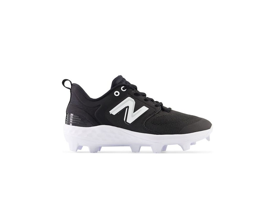 Men New Balance Baseball | Fresh Foam 3000 V6 Molded Black With White