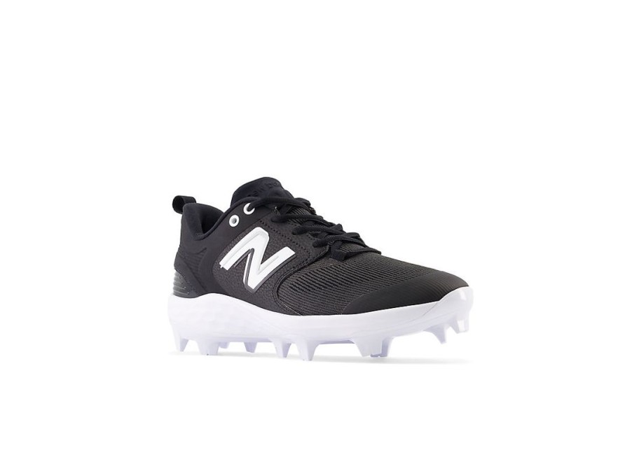 Men New Balance Baseball | Fresh Foam 3000 V6 Molded Black With White