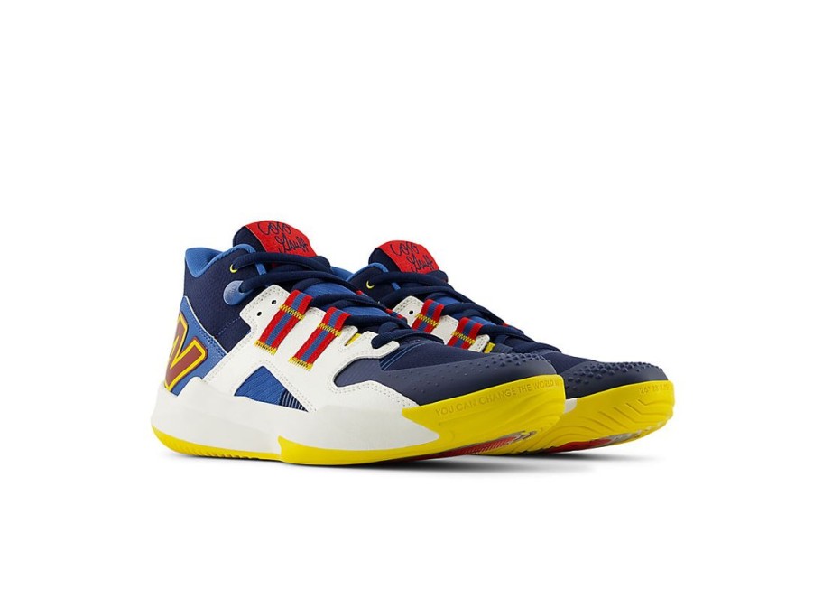 Men New Balance Tennis | Coco Cg1 Nb Navy With True Red And Ginger Lemon