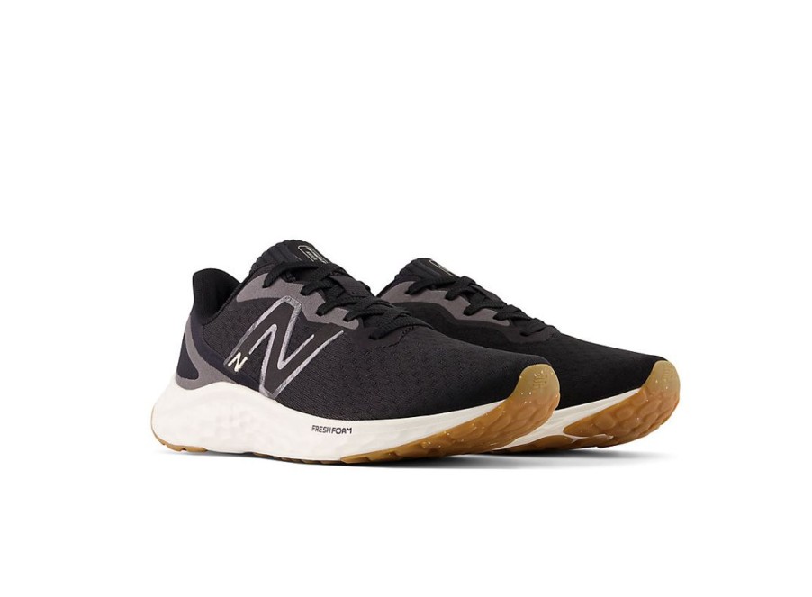 Women New Balance Running | Fresh Foam Arishi V4 Black With Light Gold Metallic And Gum 020