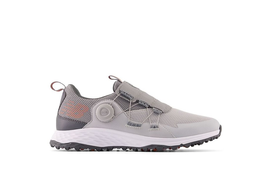 Men New Balance Golf | Fresh Foam Pace Sl Boa Golf Shoes Grey With Orange