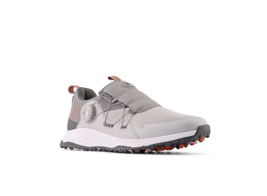 Men New Balance Golf | Fresh Foam Pace Sl Boa Golf Shoes Grey With Orange