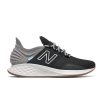 Women New Balance Running | Fresh Foam Roav Tee Shirt Black With Light Aluminum