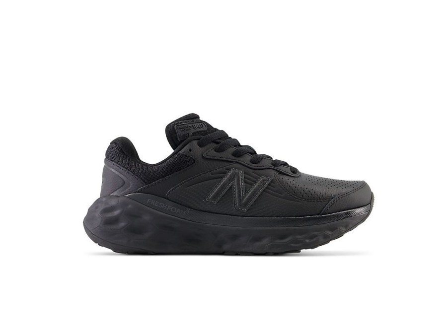 Women New Balance Work Shoes | Fresh Foam X 840F Slip Resistant Black With Blacktop