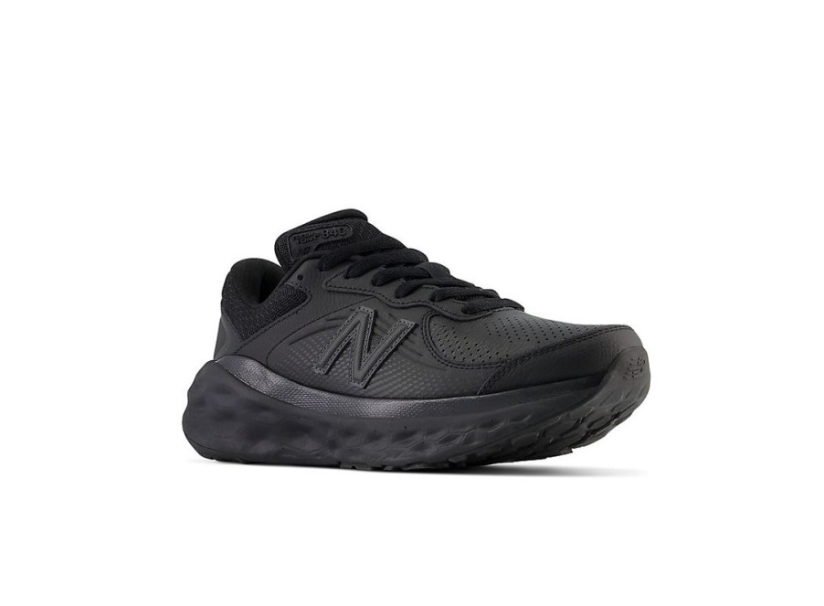 Women New Balance Work Shoes | Fresh Foam X 840F Slip Resistant Black With Blacktop