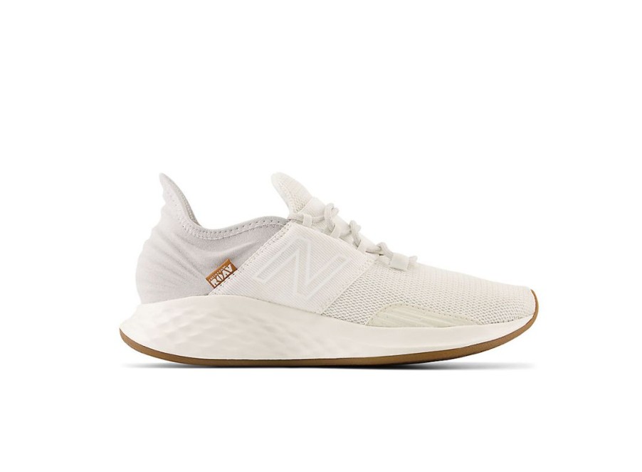 Women New Balance Running | Fresh Foam Roav Paper White With Gum