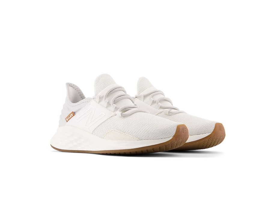 Women New Balance Running | Fresh Foam Roav Paper White With Gum