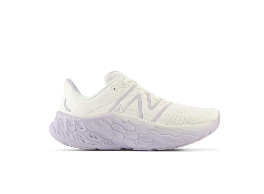 Women New Balance Running | Fresh Foam X More V4 Sea Salt With Grey Violet