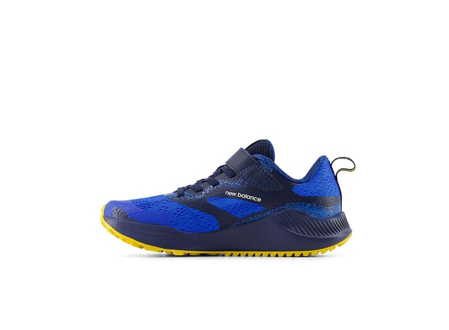 Kid New Balance Little Kids | Dynasoft Nitrel V5 Bungee Lace Blue Oasis With Ginger Lemon