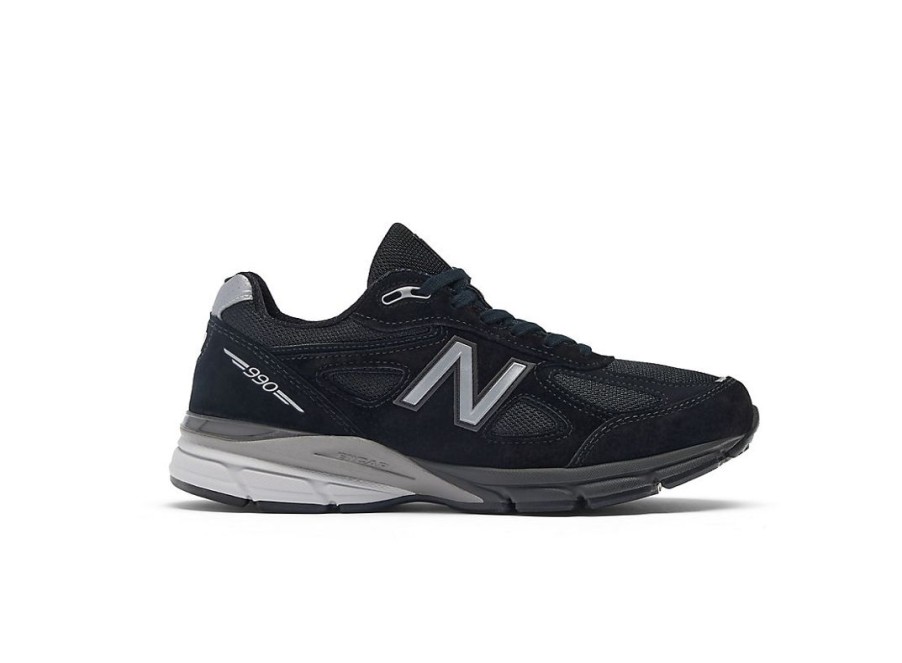 Men New Balance Lifestyle | Made In Usa 990V4 Black With Silver