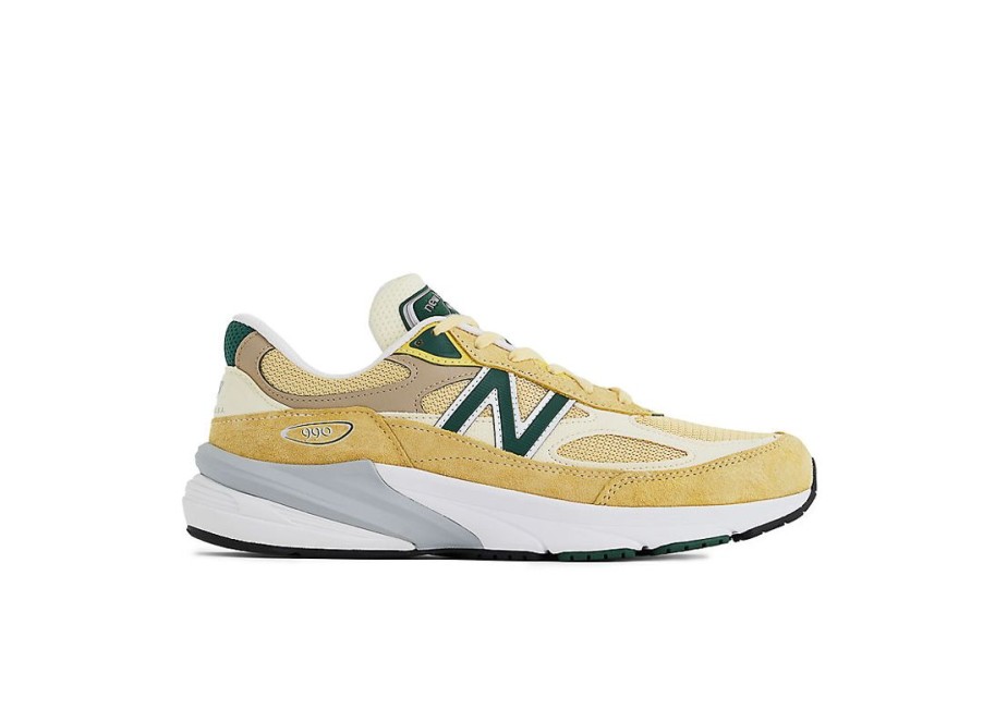 Men New Balance Lifestyle | Made In Usa 990V6 Sulphur With Green