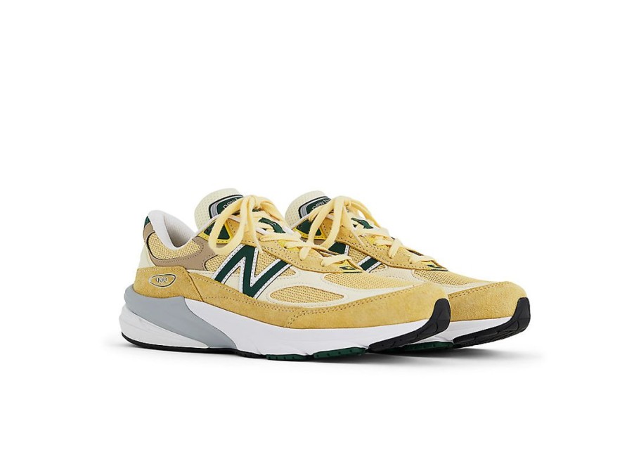 Men New Balance Lifestyle | Made In Usa 990V6 Sulphur With Green